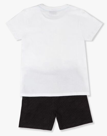 Pyjama T-Shirt & Short blanc